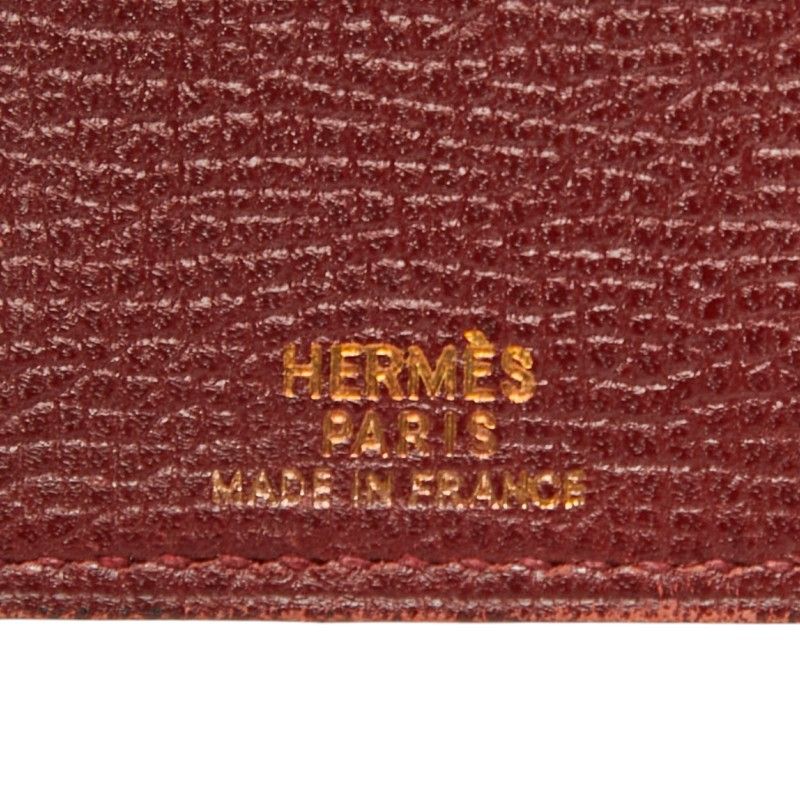 Hermes Agenda Vision Notebook Cover Black Red Courchevel