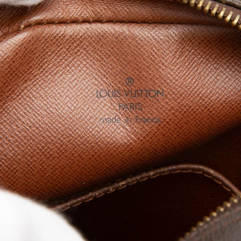 Louis Vuitton Monogram Danube Crossbody Shoulder Bag Brown Leather