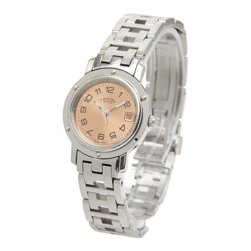 Hermes Clipper Watch Stainless Steel