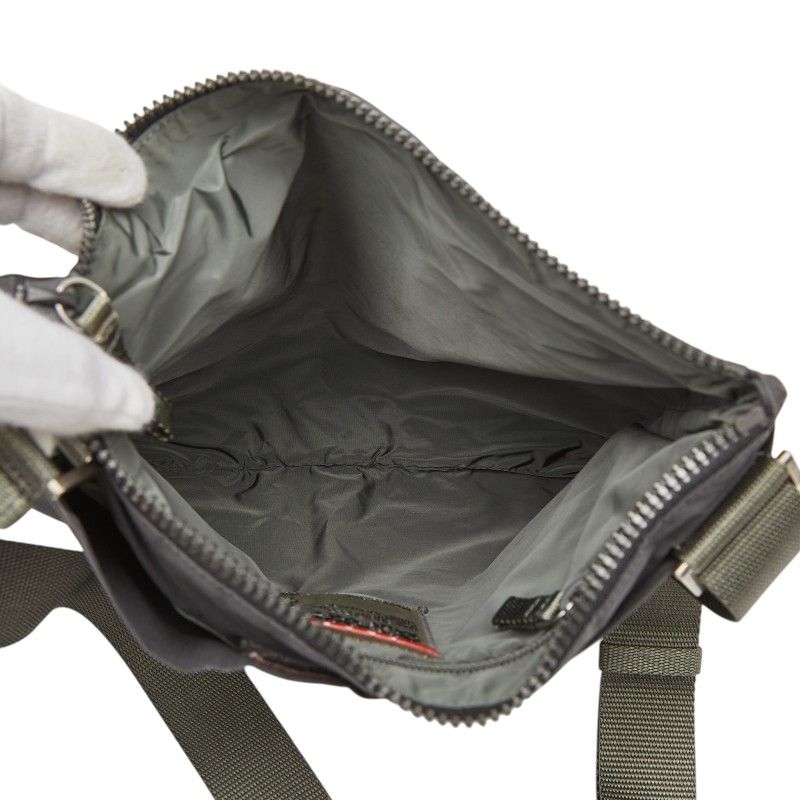 Prada Sports Crossbody Shoulder Bag Gray Nylon