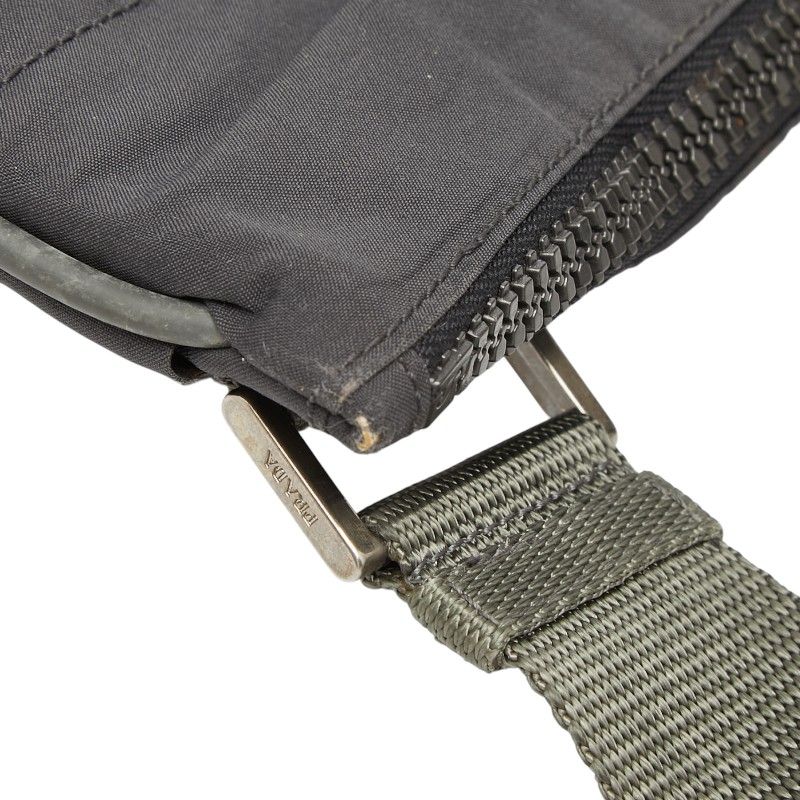 Prada Sports Crossbody Shoulder Bag Gray Nylon