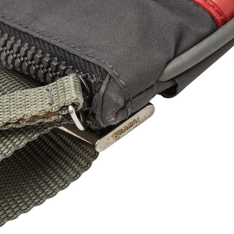 Prada Sports Crossbody Shoulder Bag Gray Nylon