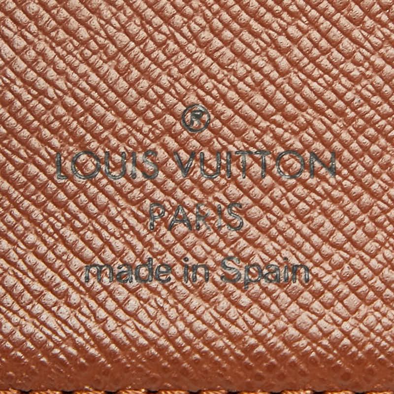 Louis Vuitton Monogram Agenda PM Notebook Cover Brown Leather