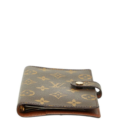 Louis Vuitton Monogram Agenda PM Notebook Cover Brown Leather