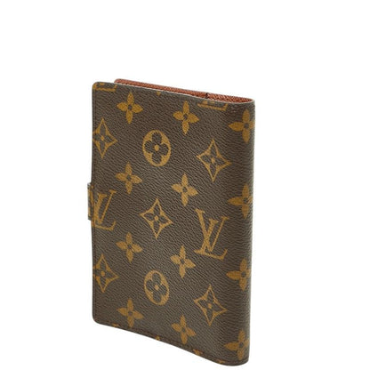 Louis Vuitton Monogram Agenda PM Notebook Cover Brown Leather