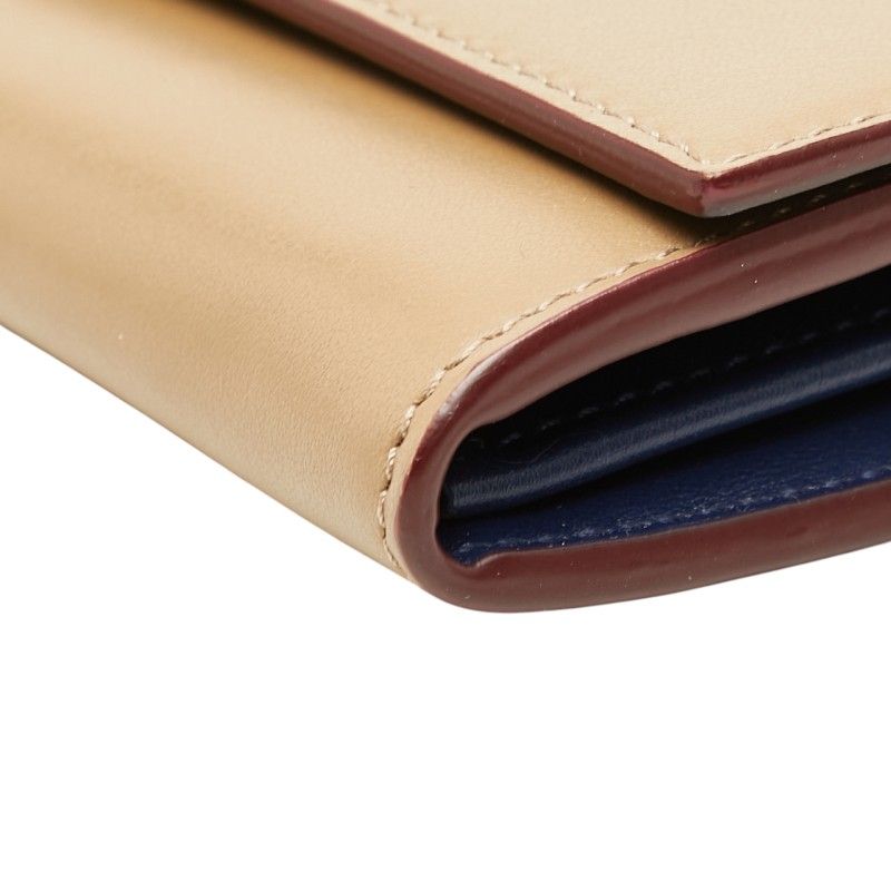 Fendi Peekaboo Wallet Brown Leather
