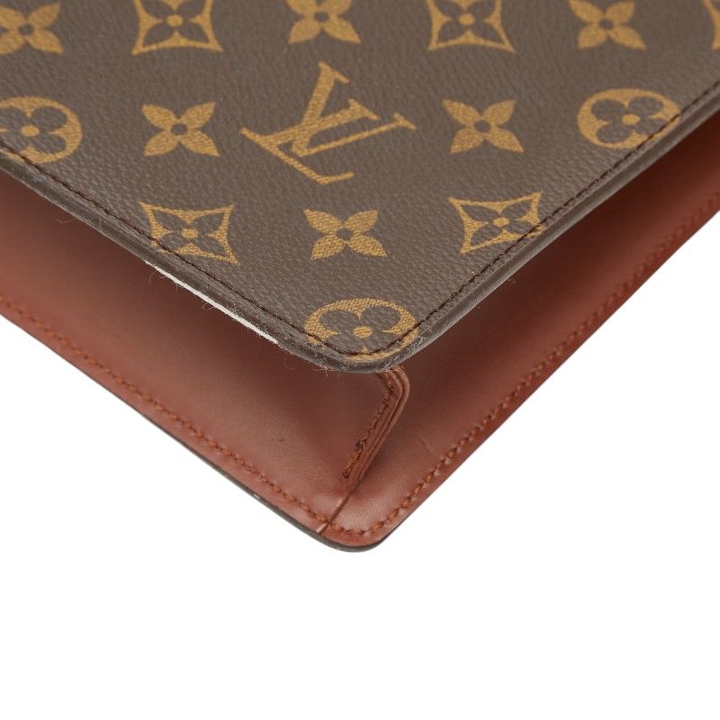Louis Vuitton Monogram Pochette Homme Clutch Brown Leather