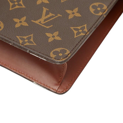 Louis Vuitton Monogram Pochette Homme Clutch Brown Leather