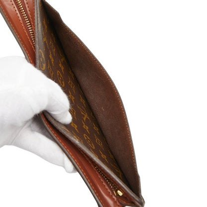 Louis Vuitton Monogram Pochette Homme Clutch Brown Leather