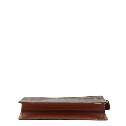 Louis Vuitton Monogram Pochette Homme Clutch Brown Leather