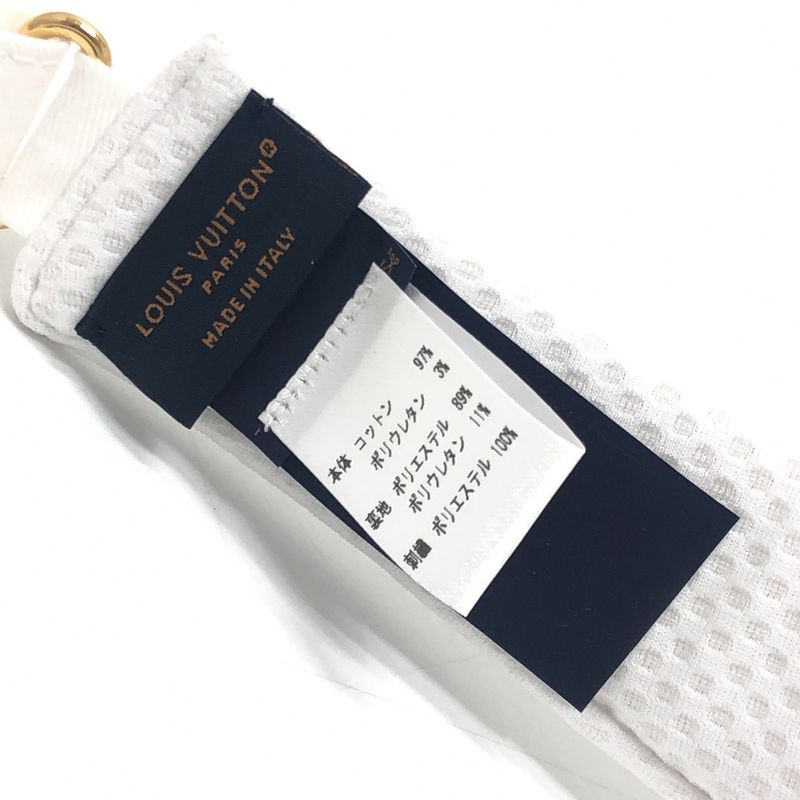 Louis Vuitton Sun Visor LV League Cotton White Hat