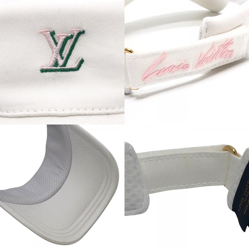 Louis Vuitton Sun Visor LV League Cotton White Hat