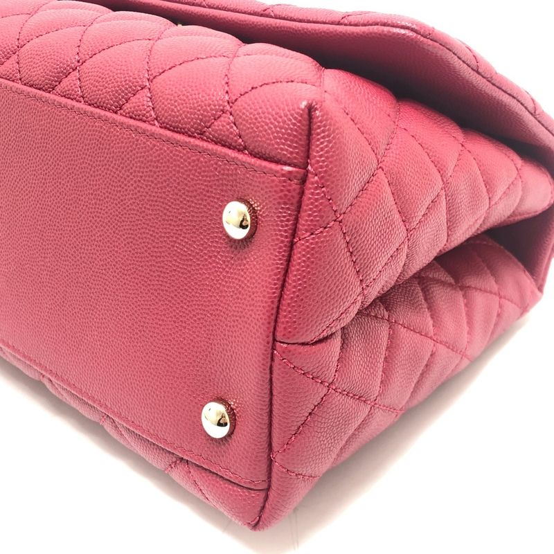 Chanel Handbag Coco Handle 29 Caviar Leather Red