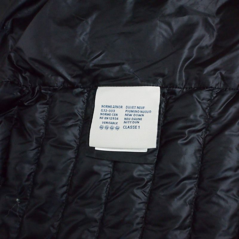 Moncler Eble Down Vest Nylon Jacket M Black