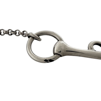 Hermes Mall de Brid Necklace Silver