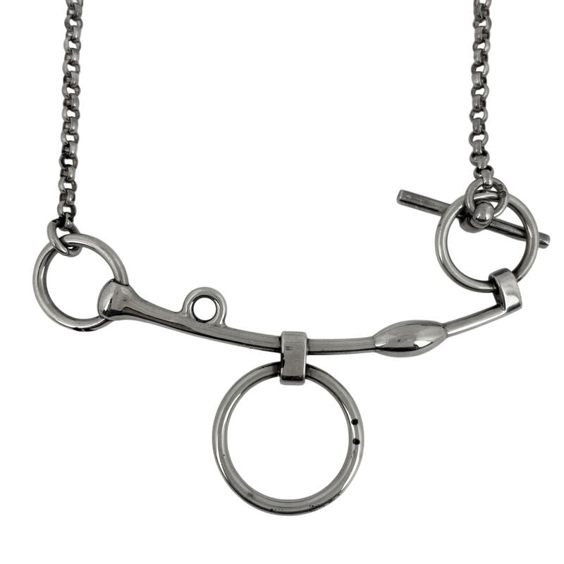 Hermes Mall de Brid Necklace Silver