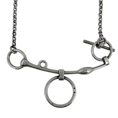 Hermes Mall de Brid Necklace Silver