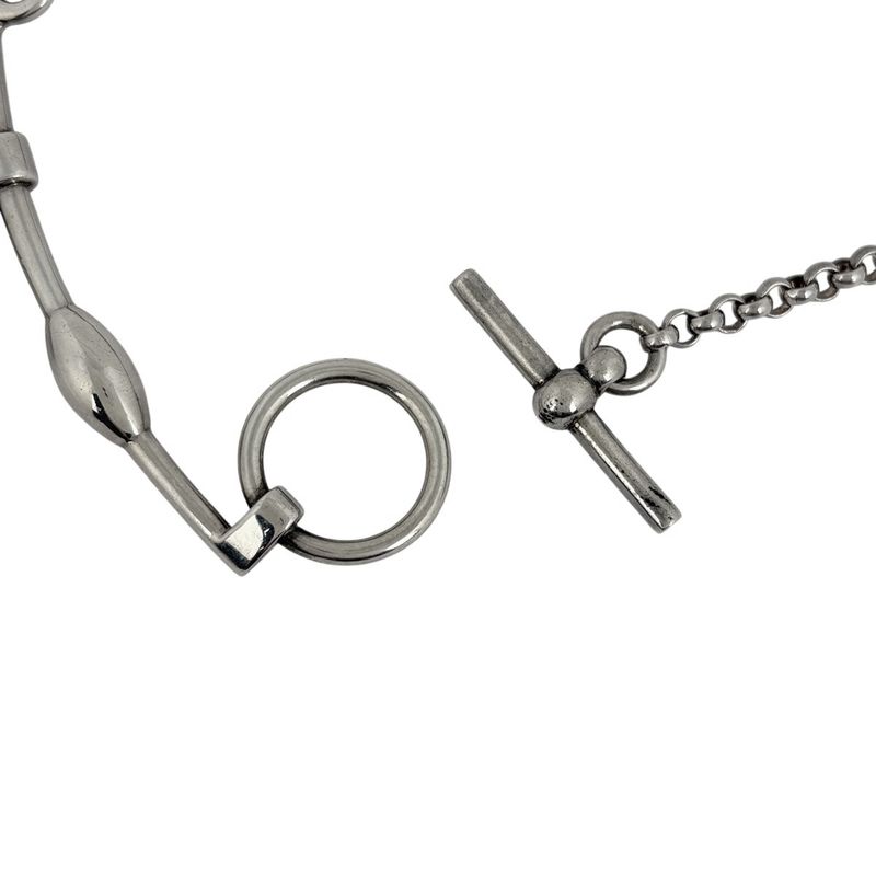 Hermes Mall de Brid Necklace Silver