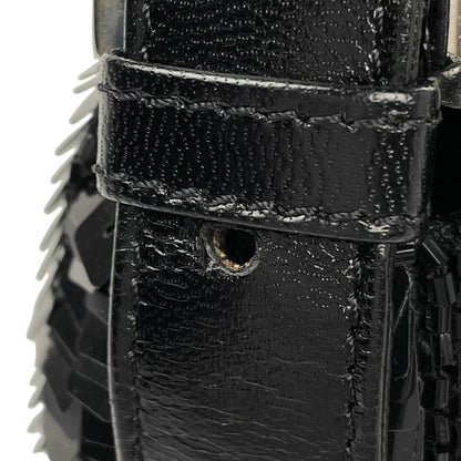Fendi Zucca Logo Mamma Bucket Shoulder Bag Leather Black