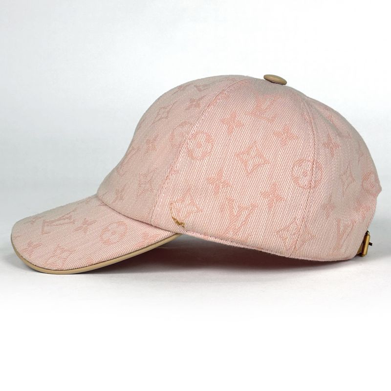 Louis Vuitton Bimai Cap Monogram Hat Cotton Polyester Pink