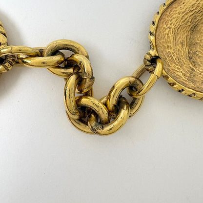 Chanel CC Logo Chain Belt Hose Horseback Gold Plated
