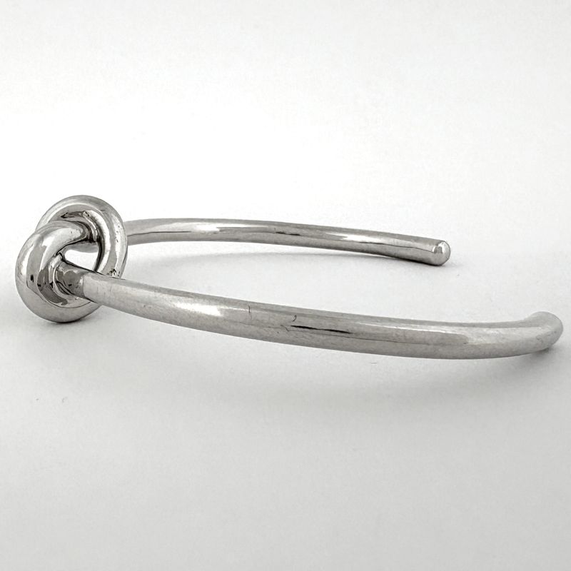 Celine Knot Extra Thin Bracelet Metal Silver