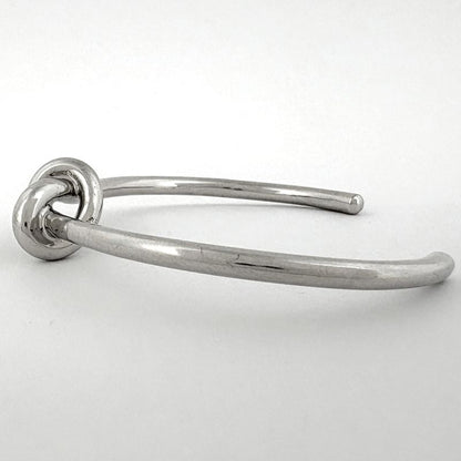 Celine Knot Extra Thin Bracelet Metal Silver