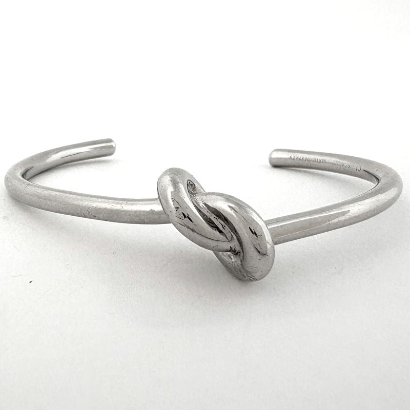 Celine Knot Extra Thin Bracelet Metal Silver