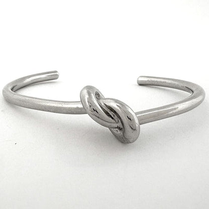 Celine Knot Extra Thin Bracelet Metal Silver