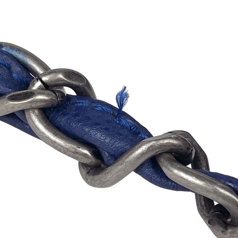 Chanel CC Logo Chain Tote Caviar Leather Blue