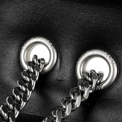 Saint Laurent Paris Lou Shoulder Bag Leather Black
