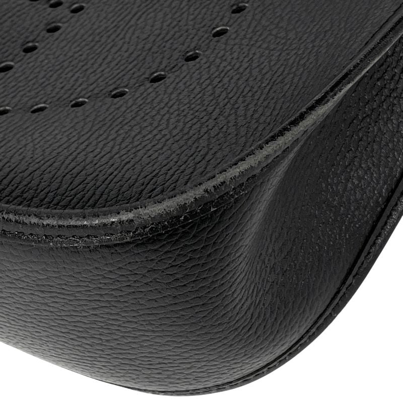 Hermes Evelyne 1 Shoulder Bag Ardennes Black