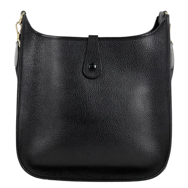 Hermes Evelyne 1 Shoulder Bag Ardennes Black