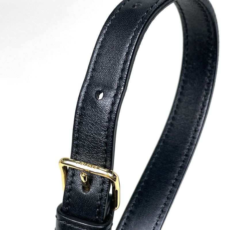 Celine Small Bucket Cuir Triomphe Shoulder Bag Leather Black