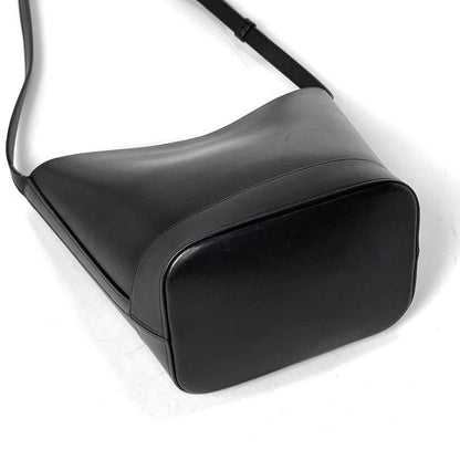 Celine Small Bucket Cuir Triomphe Shoulder Bag Leather Black