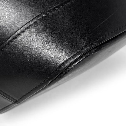 Celine Small Bucket Cuir Triomphe Shoulder Bag Leather Black