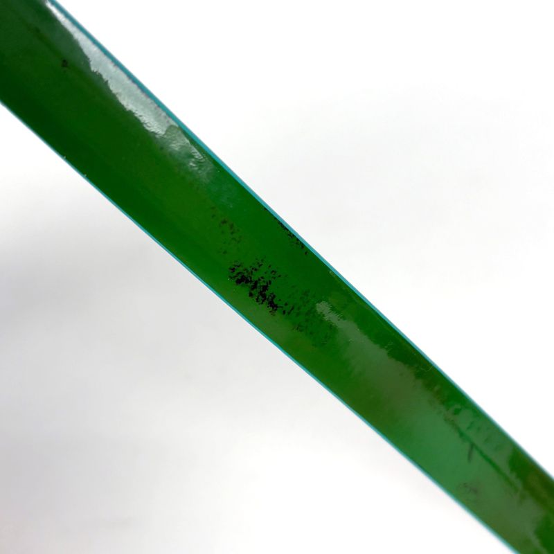 Chanel Camellia Belt CC Logo Patent Leather Green