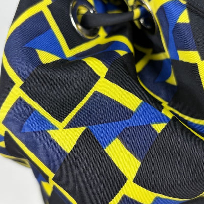 Prada Logo Pret Backpack Nylon Black Multicolor