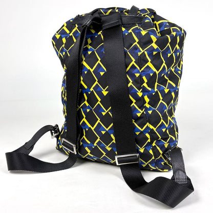 Prada Logo Pret Backpack Nylon Black Multicolor