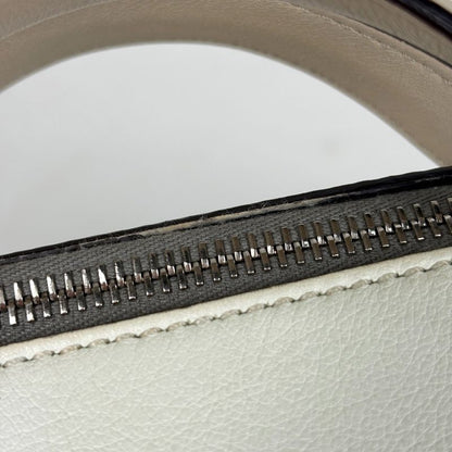 Fendi Visible Handbag Leather Ivory Beige