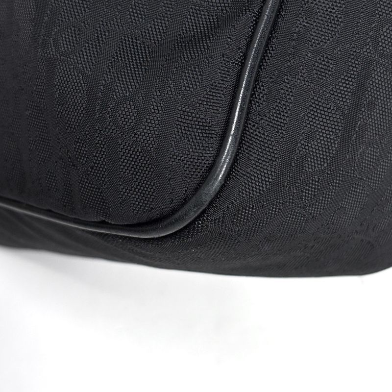 Dior Trotter Pattern Shoulder Bag Nylon Black