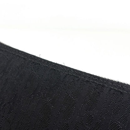 Dior Trotter Pattern Shoulder Bag Nylon Black