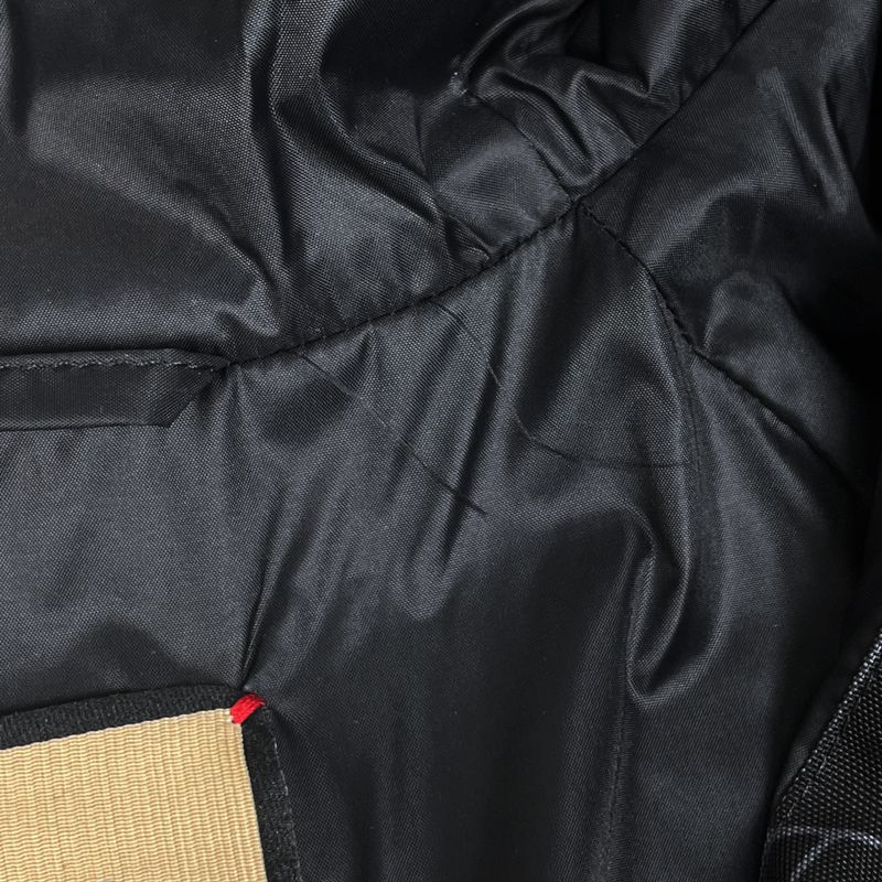 Gucci Logo Nylon Jacket All Over Pattern Interlocking Outer Black