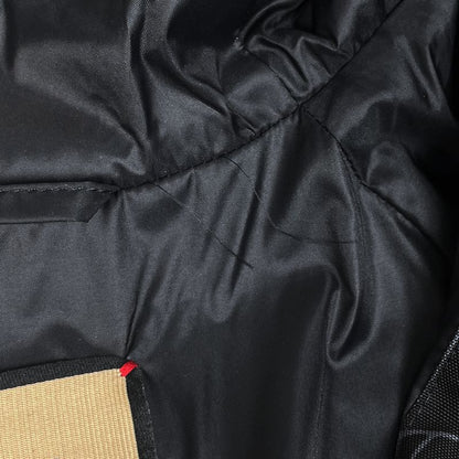 Gucci Logo Nylon Jacket All Over Pattern Interlocking Outer Black