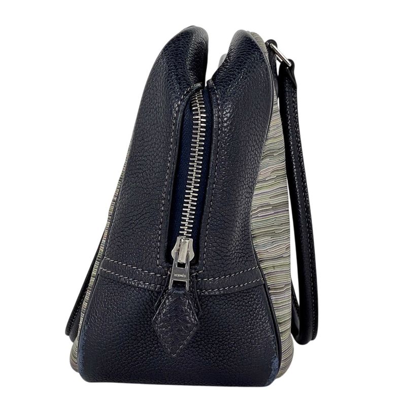 Hermes Plume 28 Handbag Vibrato Navy