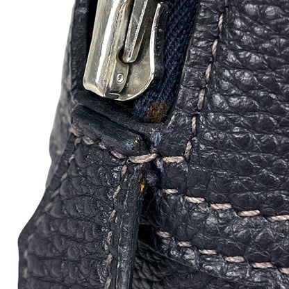 Hermes Plume 28 Handbag Vibrato Navy