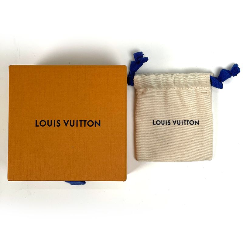 Louis Vuitton Pendant Monogram Low Necklace Metal Silver