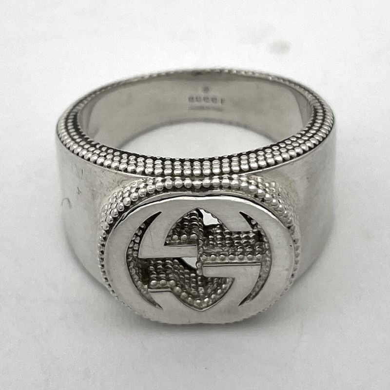 Gucci Interlocking Ring . Silver