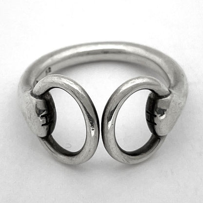 Hermes Nausicaa Ring Horsebit Silver