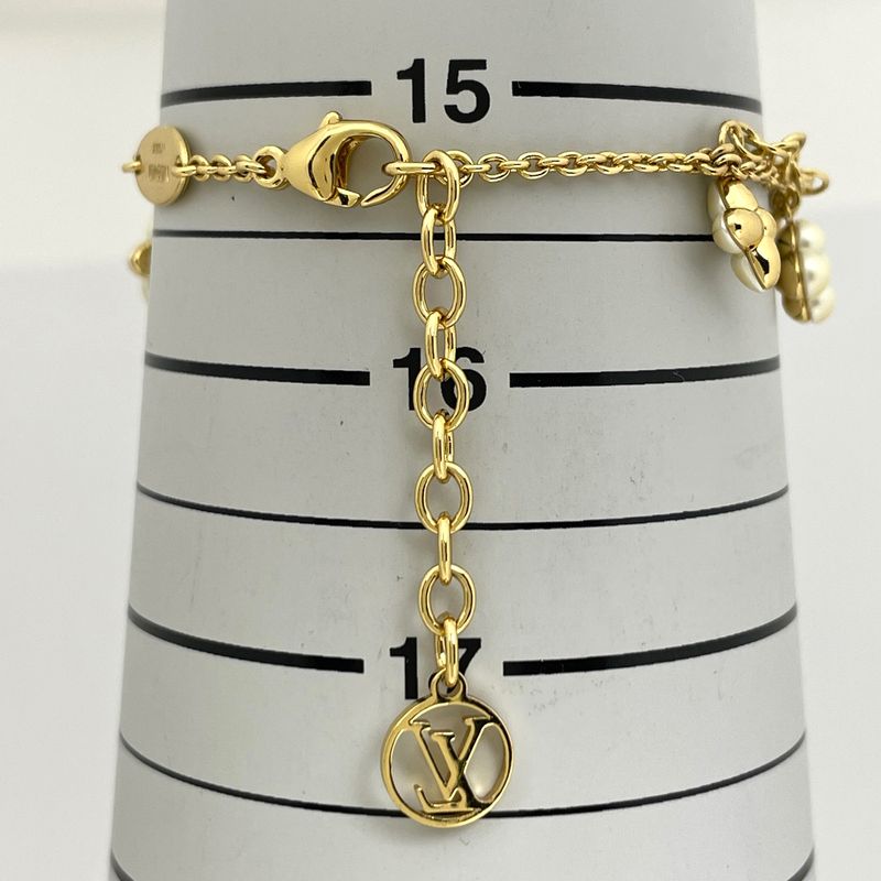 Louis Vuitton Bracelet LV Floragram Gold Plated